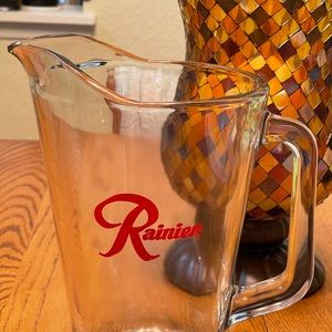 Rainier Beer glass souvenir pitcher